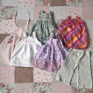 Six pack of 12 months girl's clothes